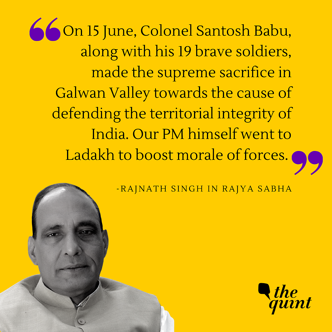 ‘Chinese Actions Disregard Bilateral Agreements’: Rajnath in RS