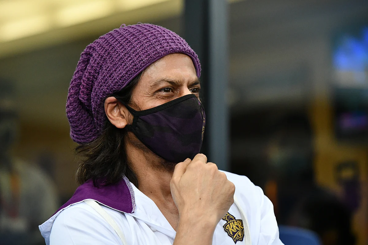 Shahrukh Khan was spotted in stands during the 13th edition of the league in the UAE.