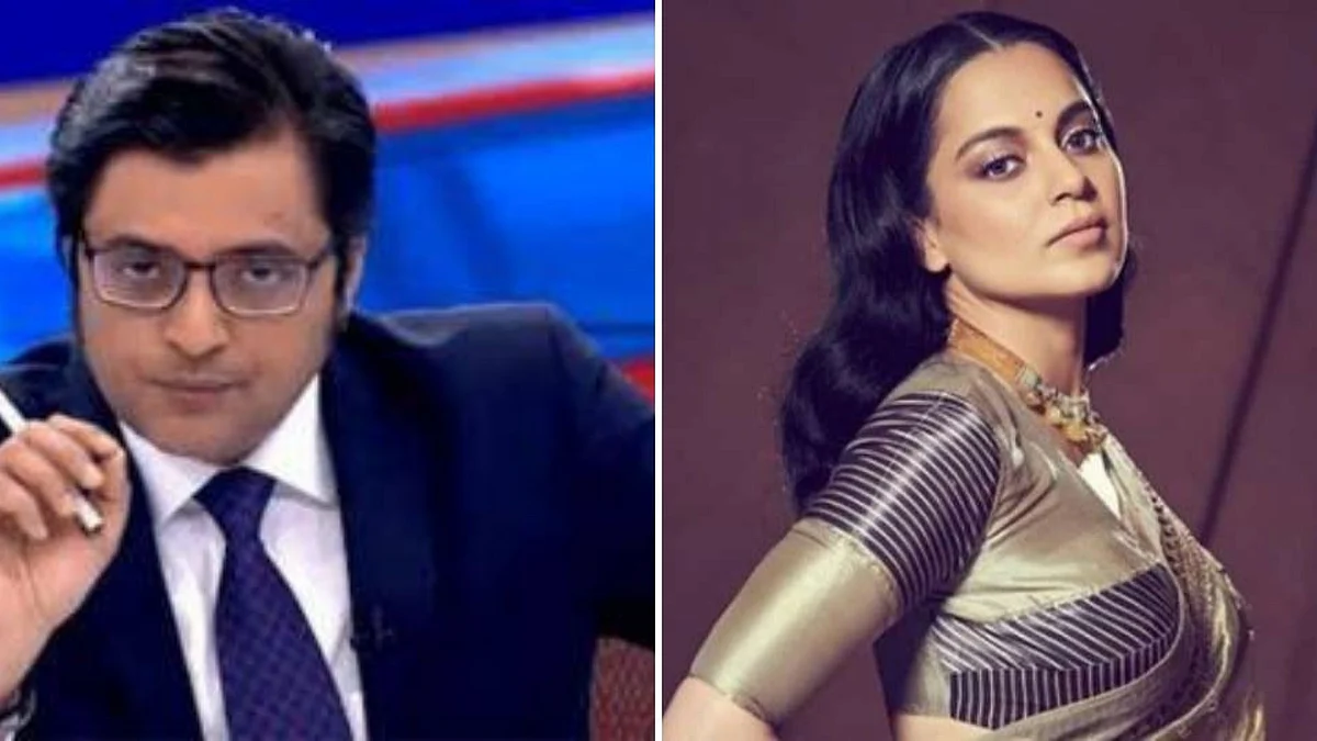 Arnab Goswami and Kangana Ranaut