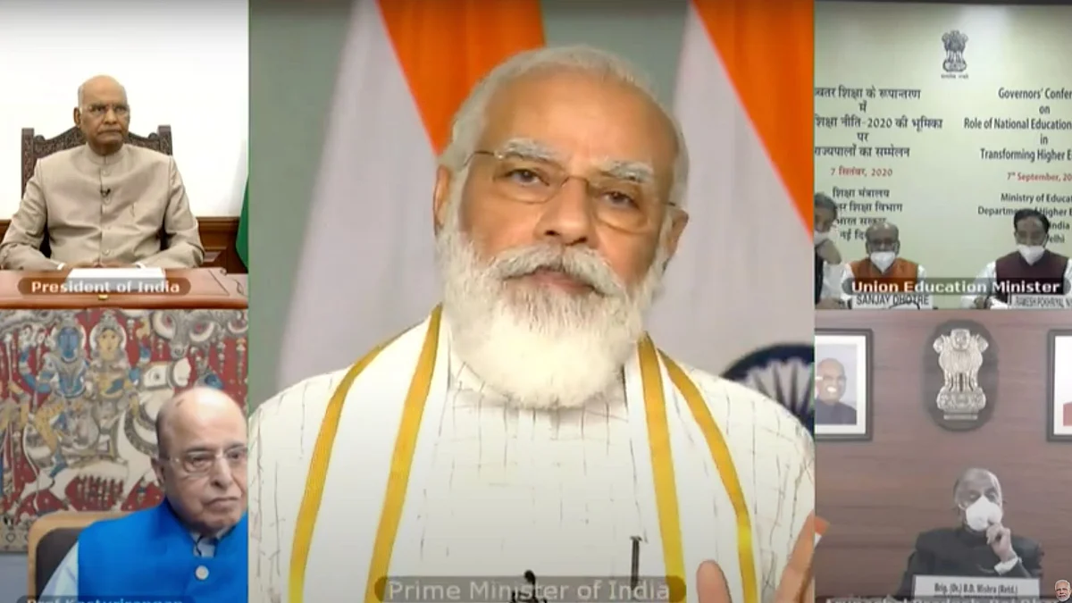 PM Modi on National Education Policy at Governors’ Conference. 