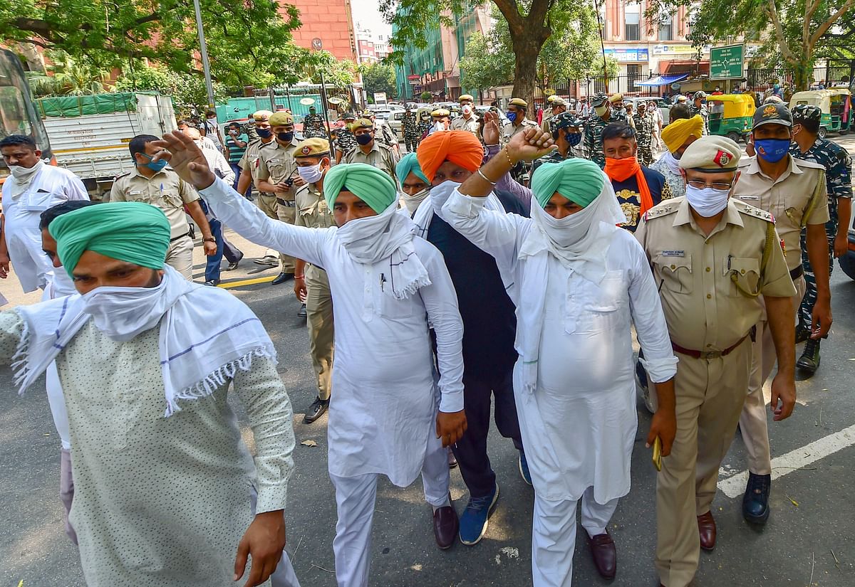 The protests at the Delhi borders began even when the laws were initially passed as ordinances in September 2020.