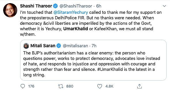 #StandWithUmar: Solidarity Pours in for Khalid Post His Arrest