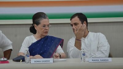  Congress leaders Rahul Gandhi and Sonia Gandhi.