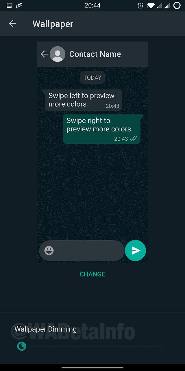 New wallpaper dimming feature tipped to be introduced in new WhatsApp Android update.