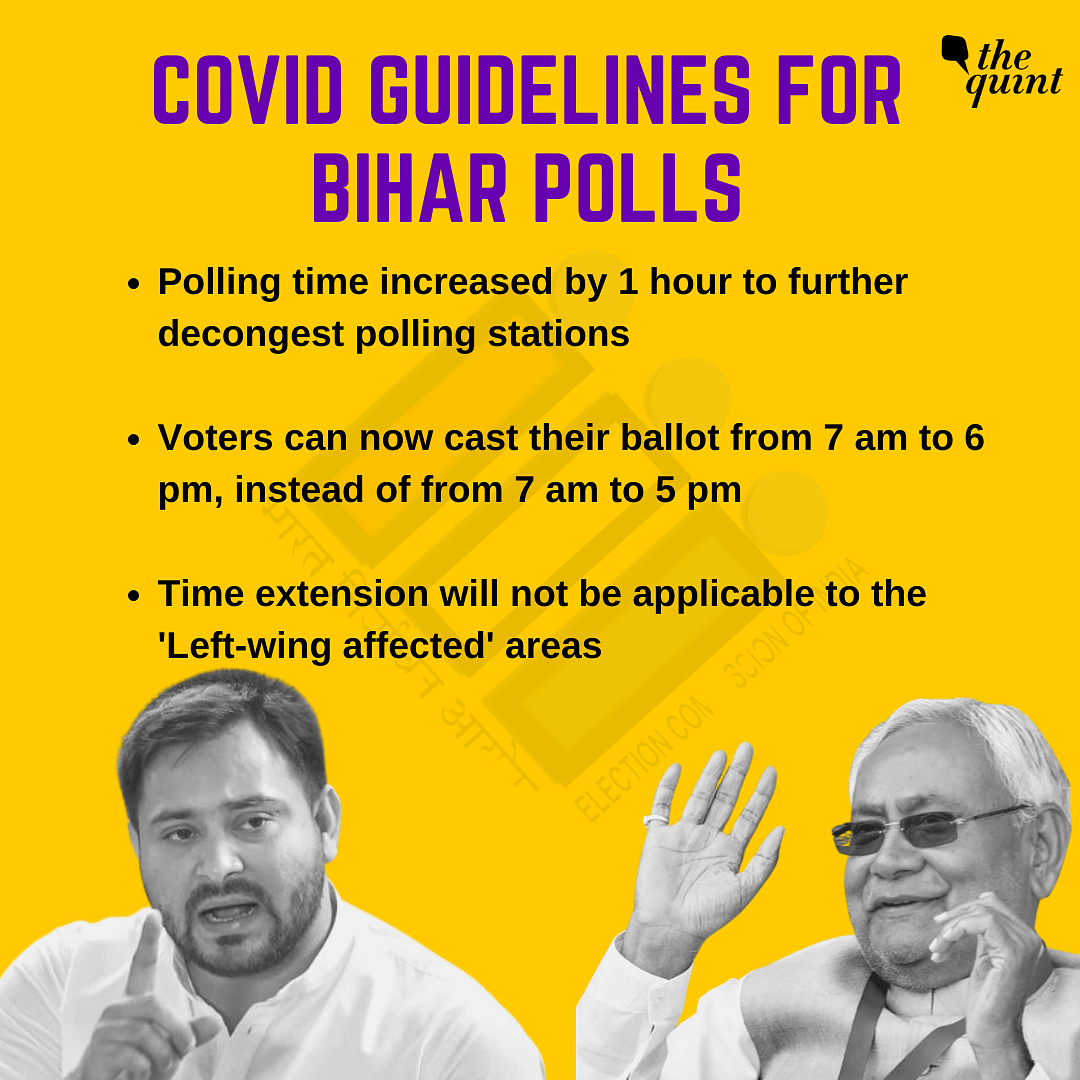 The Bihar Assembly polls will be conducted in three phases, with voting on 28 October, 3 and 7 November. 