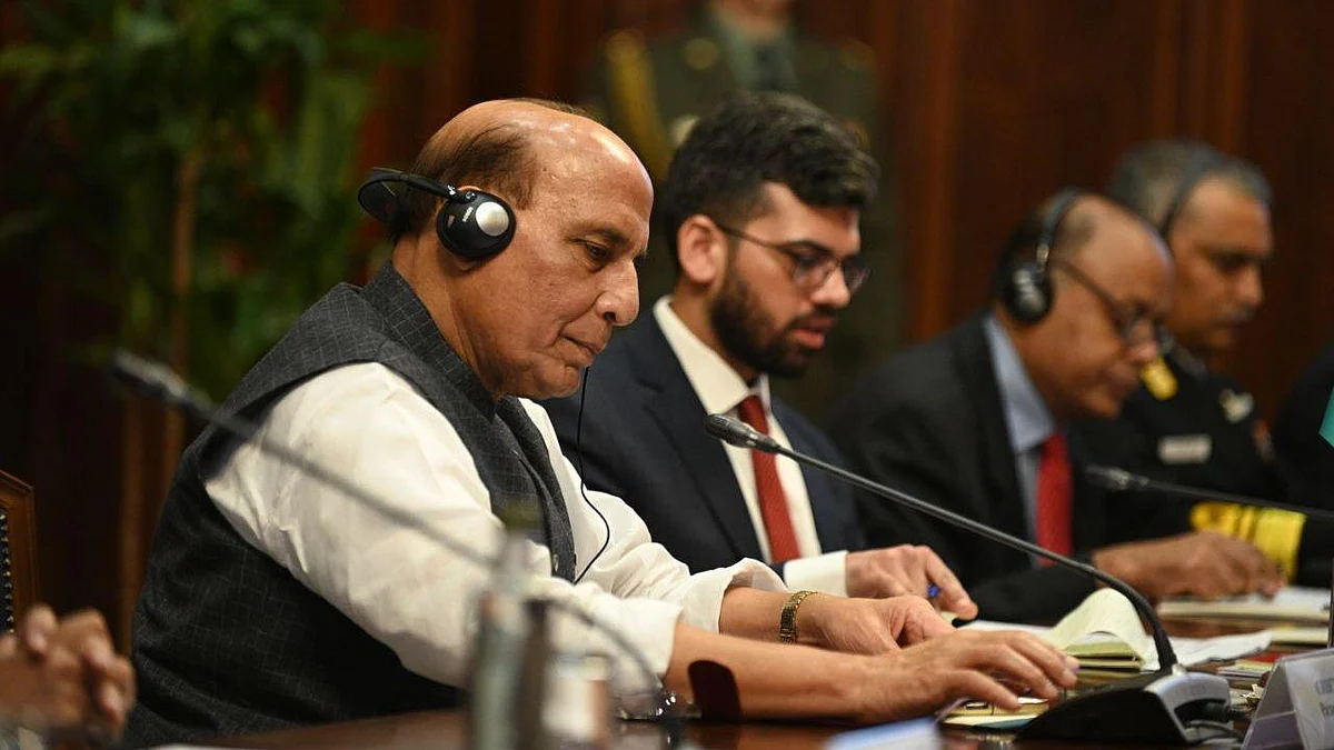 Rajnath Singh in Russia.