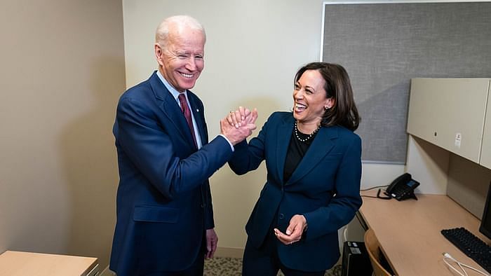 Kamala Harris, Biden’s running mate and vice presidential candidate tweets in support through the first 2020 US Presidential Debate. 