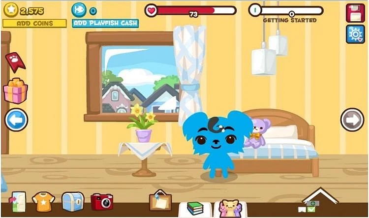 A screenshot from Pet Society.
