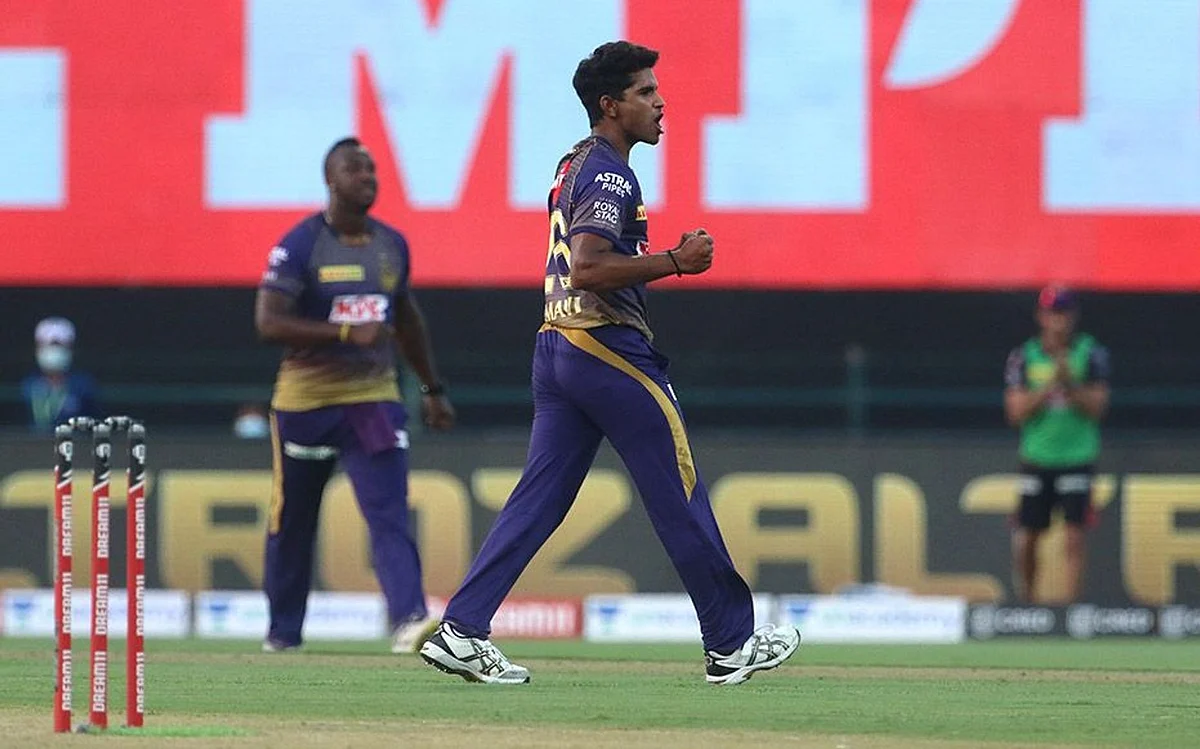 Kolkata Knight Riders’ fast bowler Shivam Mavi bowled a wicket-maiden against Mumbai Indians in his side’s first game of the IPL 2020