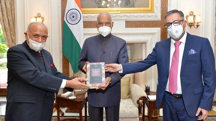 A copy of the Bar Association of India’s ‘The Constitution of India: Celebrating and Calibrating 70 Years – A Compendium of Articles’ was presented to the Hon’ble President of India, Ram Nath Kovind, on 31 August.