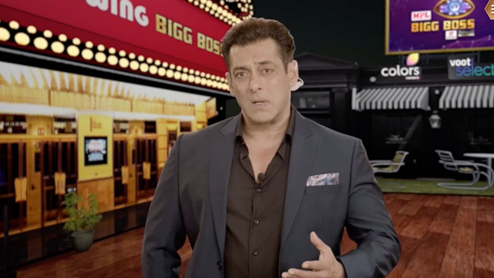 Salman Khan takes the stage to explain the safety protocols for Bigg Boss 14.