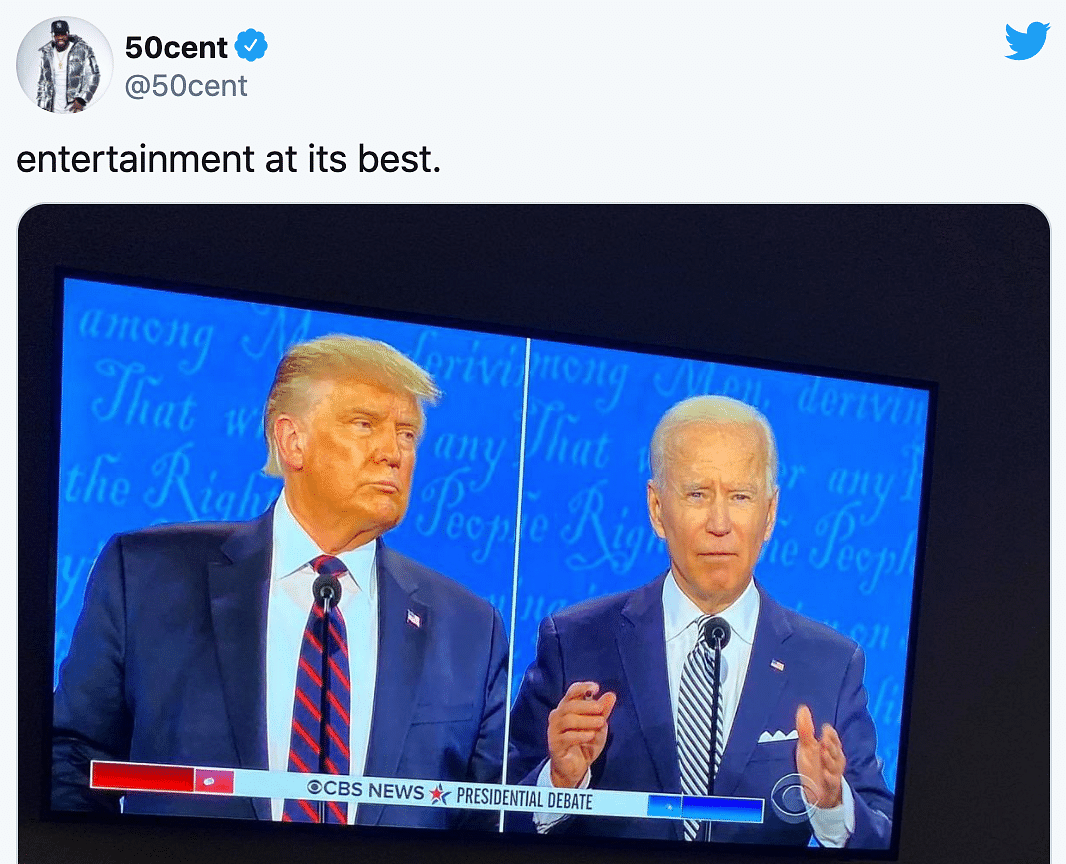 Twitter pokes fun at Donald Trump and Joe Biden, questions the content of the debate. 