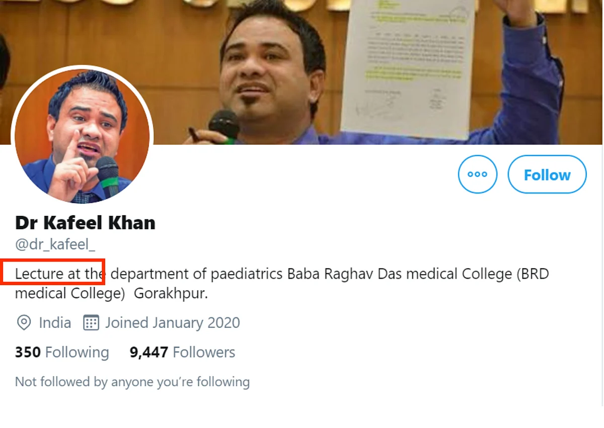 Fake Twitter Account of Dr Kafeel Khan Gains Traction After Bail