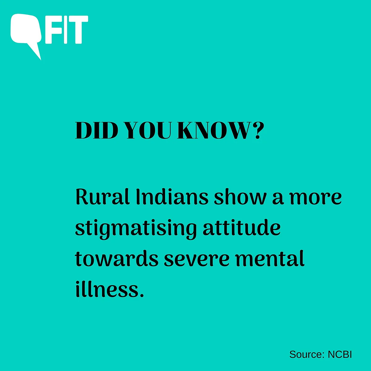 In the absence of science, one often equates mental illness as a form of karmic punishment or some form of black magic.