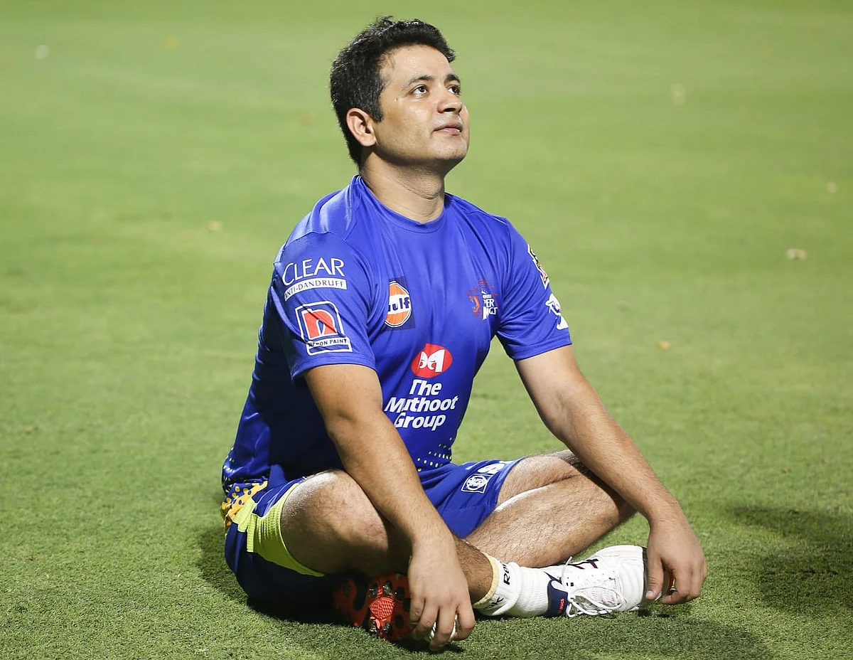 Piyush Chawla during a Chennai Super Kings practice session ahead of IPL 2020.