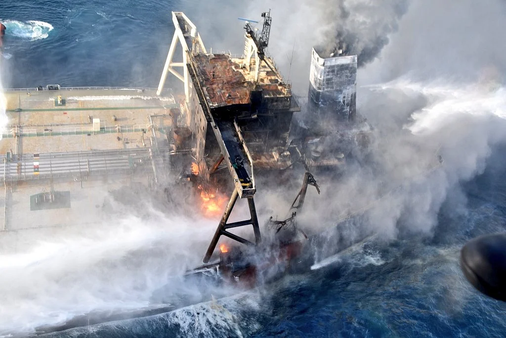 3 Days On, Fire-Fighting Ops Continue Onboard VLCC MT New Diamond