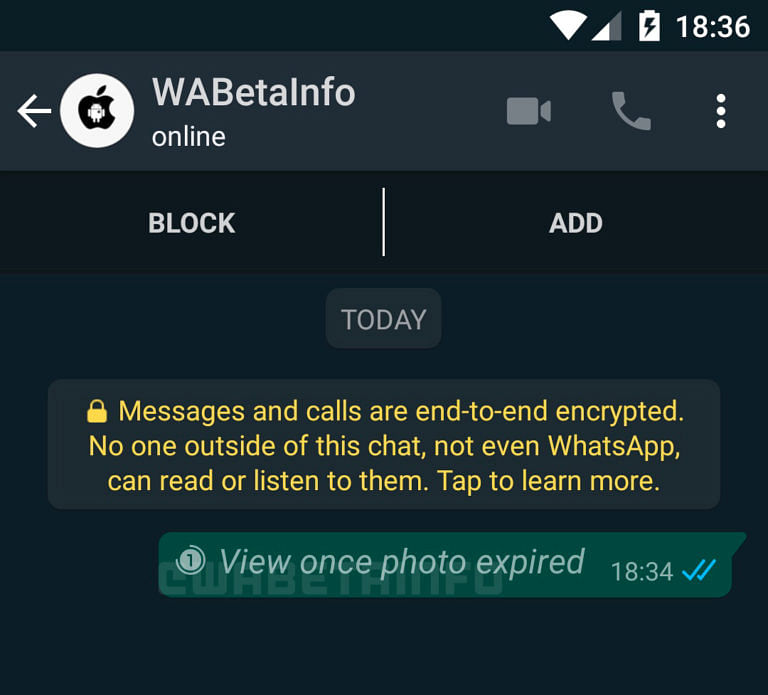 WhatsApp’s upcoming feature is called Expiring Media, which will be made available for both Android and iOS.