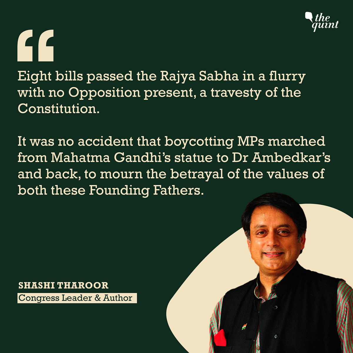 “If the assault on institutions like Parliament persists, people’s confidence will erode,” writes Dr Shashi Tharoor.