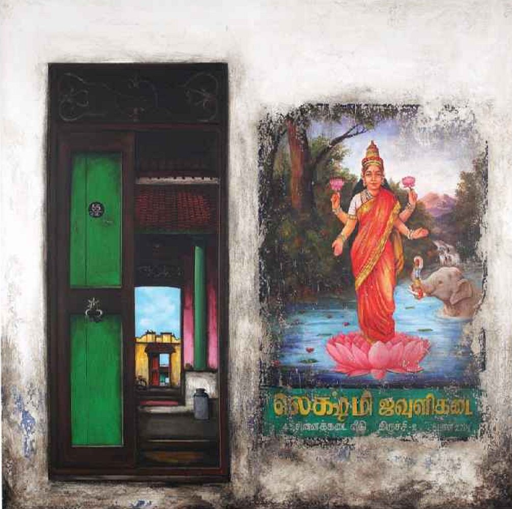 A lot of Sathana’s works have been inspired by traditional Tamil artwork.