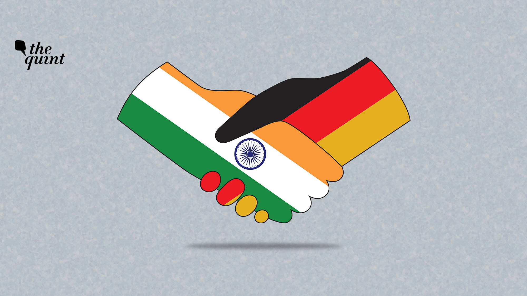 Image of Indian and German flags used for representational purposes