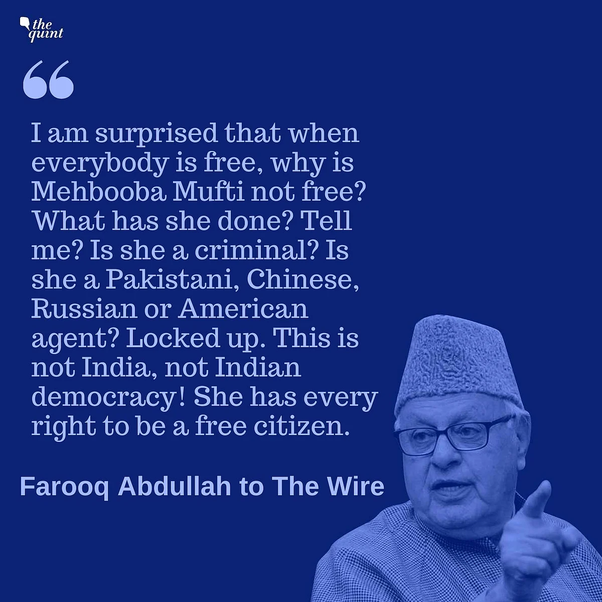 India Has Lost the Trust of Kashmiris: Farooq Abdullah to The Wire