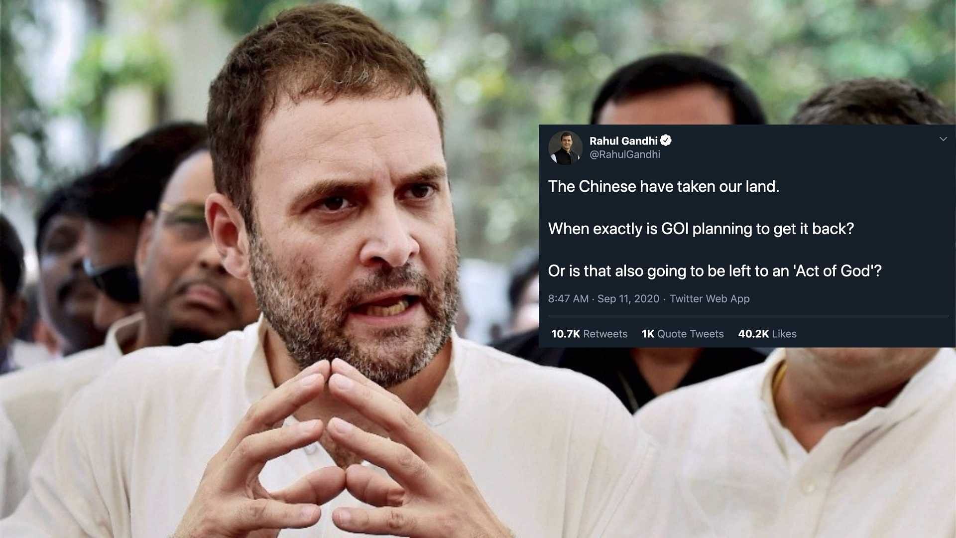“Or is that also going to be left to an ‘Act of God’?” Rahul Gandhi wrote on Friday, slamming the Centre.