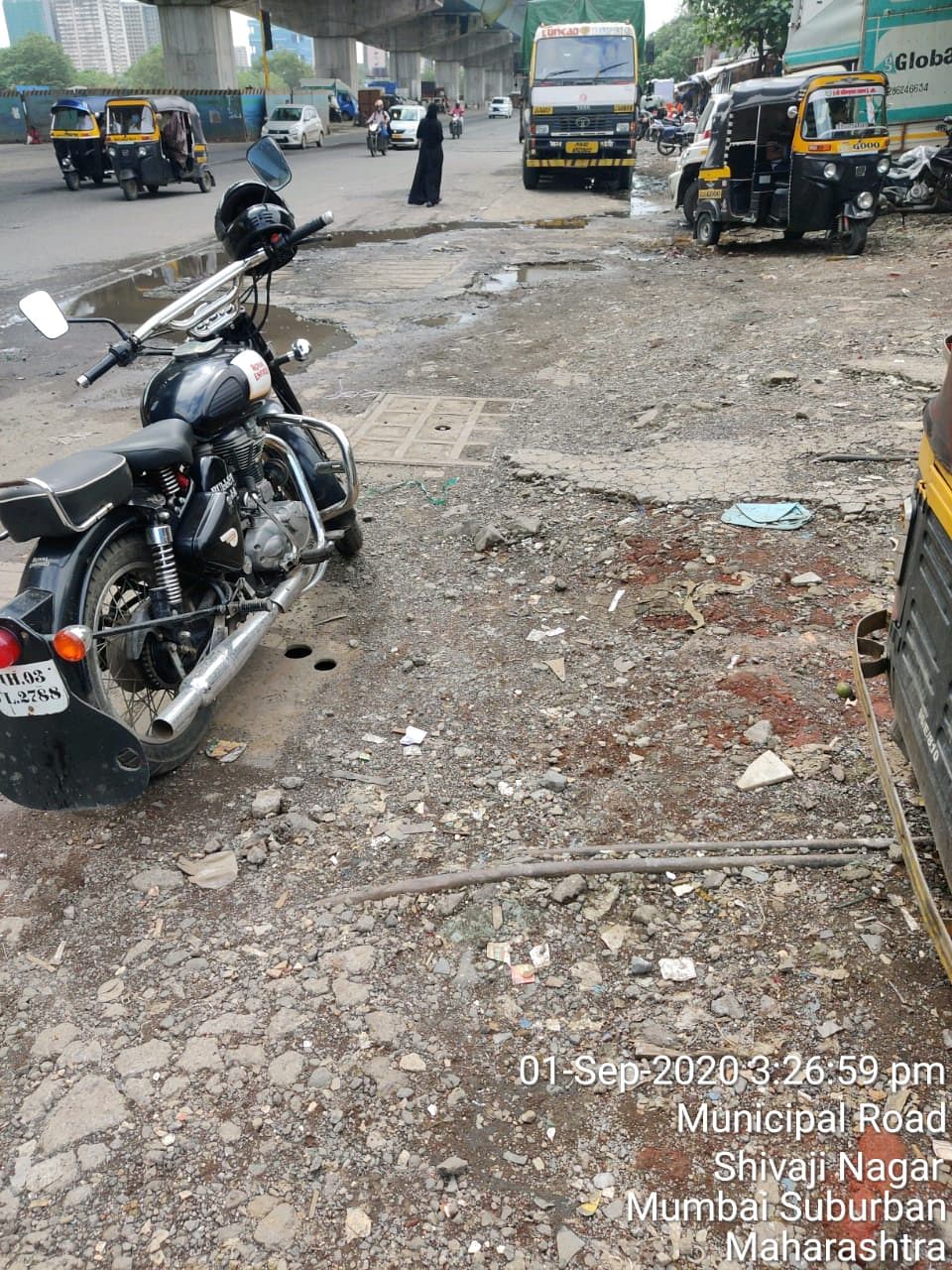 BMC fixes the spot on a  temporary basis and 3-4 days later, potholes get back to their original condition.