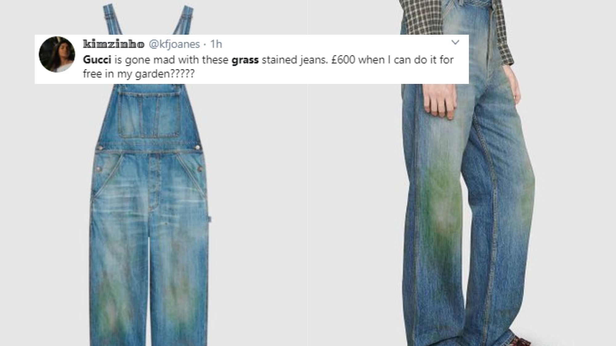 Gucci Is Selling Distressed Jeans With Grass Stains on Them for 5