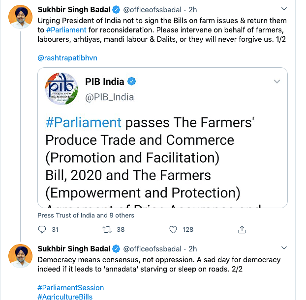 “A Sad Day for Democracy”: Politicians on RS Passing Farm Bills