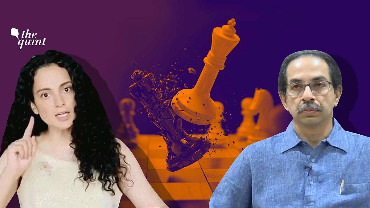 Image of Kangana Ranaut & CM Uddhav Thackeray (R) used for representational purposes.