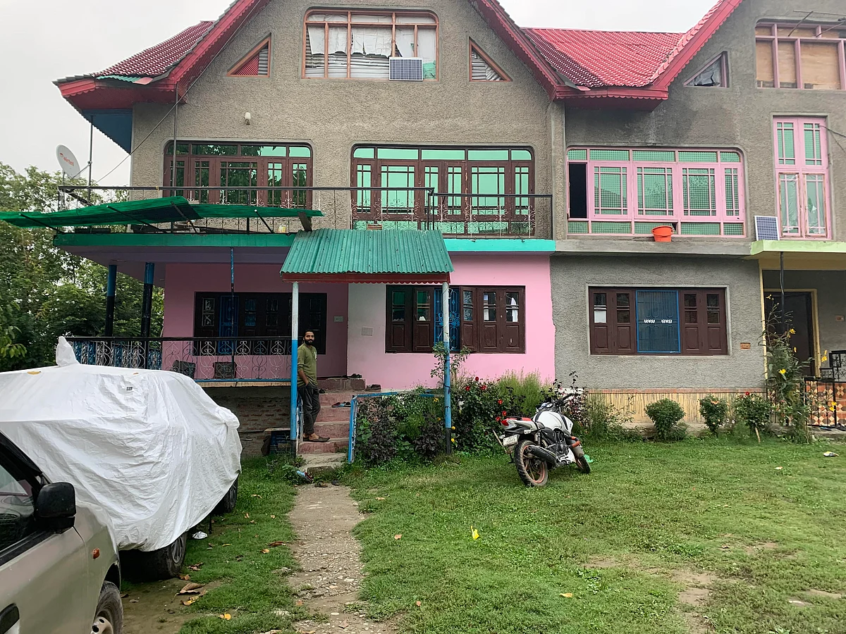 Tajamul Imran’s house in Nazimpor, which is being frequented by neighbours and relatives since his arrest.