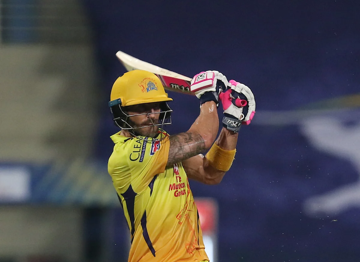 Faf du Plessis scored an unbeaten 58 in the IPL 2020 opener.