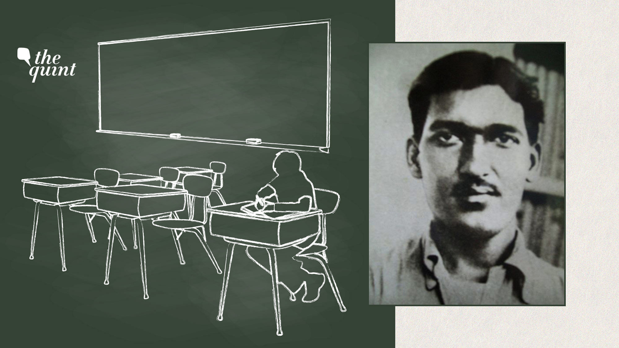 Image of Shaheed Ashfaqullah Khan, Indian freedom fighter, who is remembered – among other things – for his respect towards his teachers.