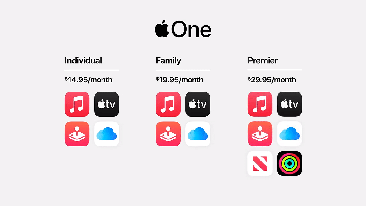 Apple One offers access to multiple Apple services in a single subscription pack.