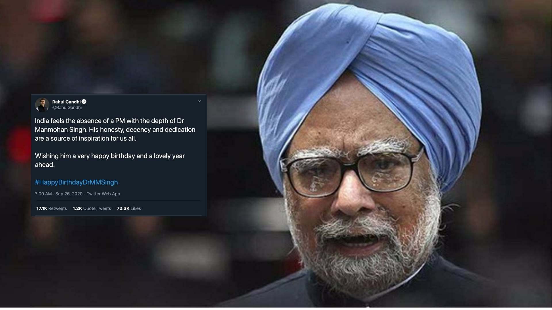 Former PM Manmohan Singh.