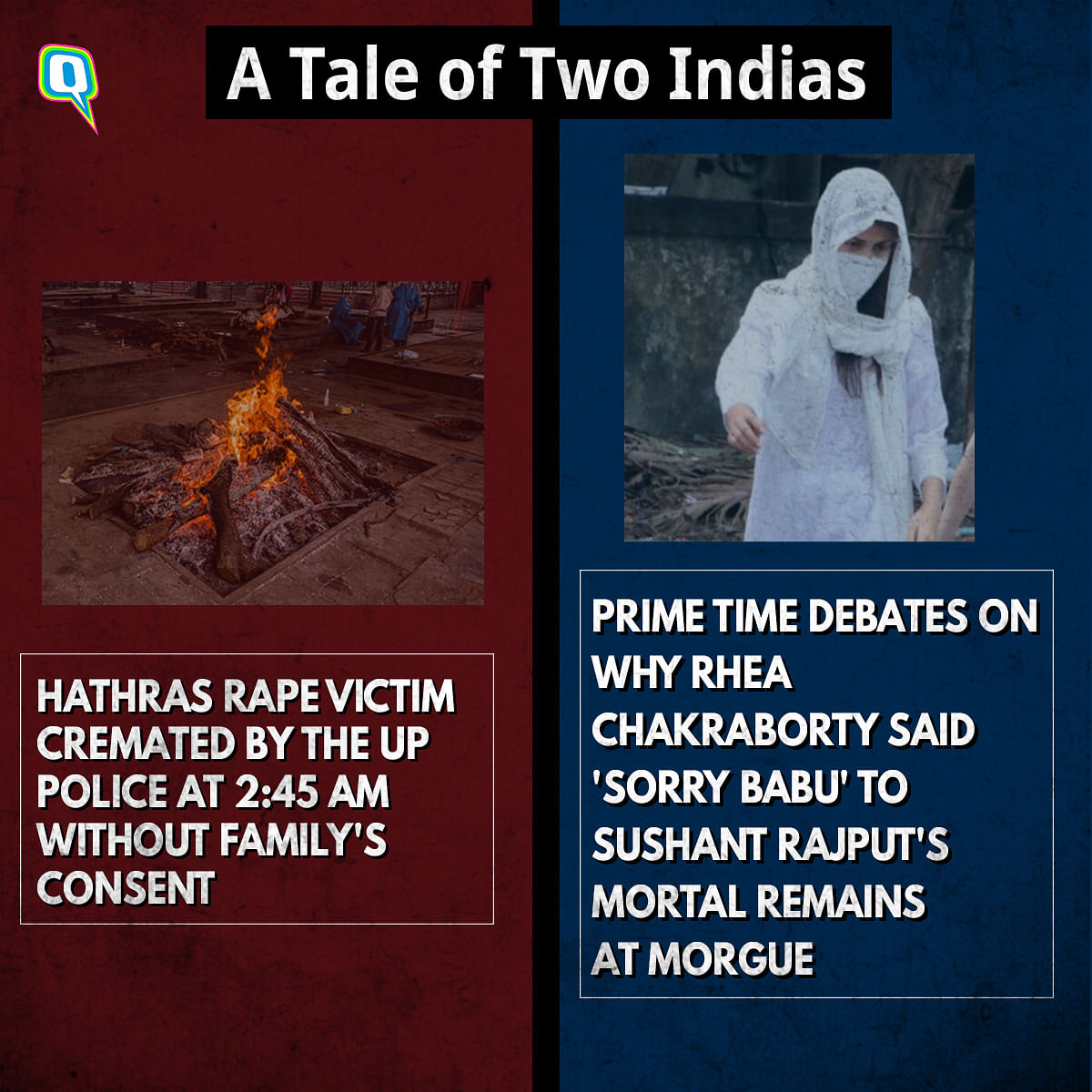 Different tragedies, different Indias.