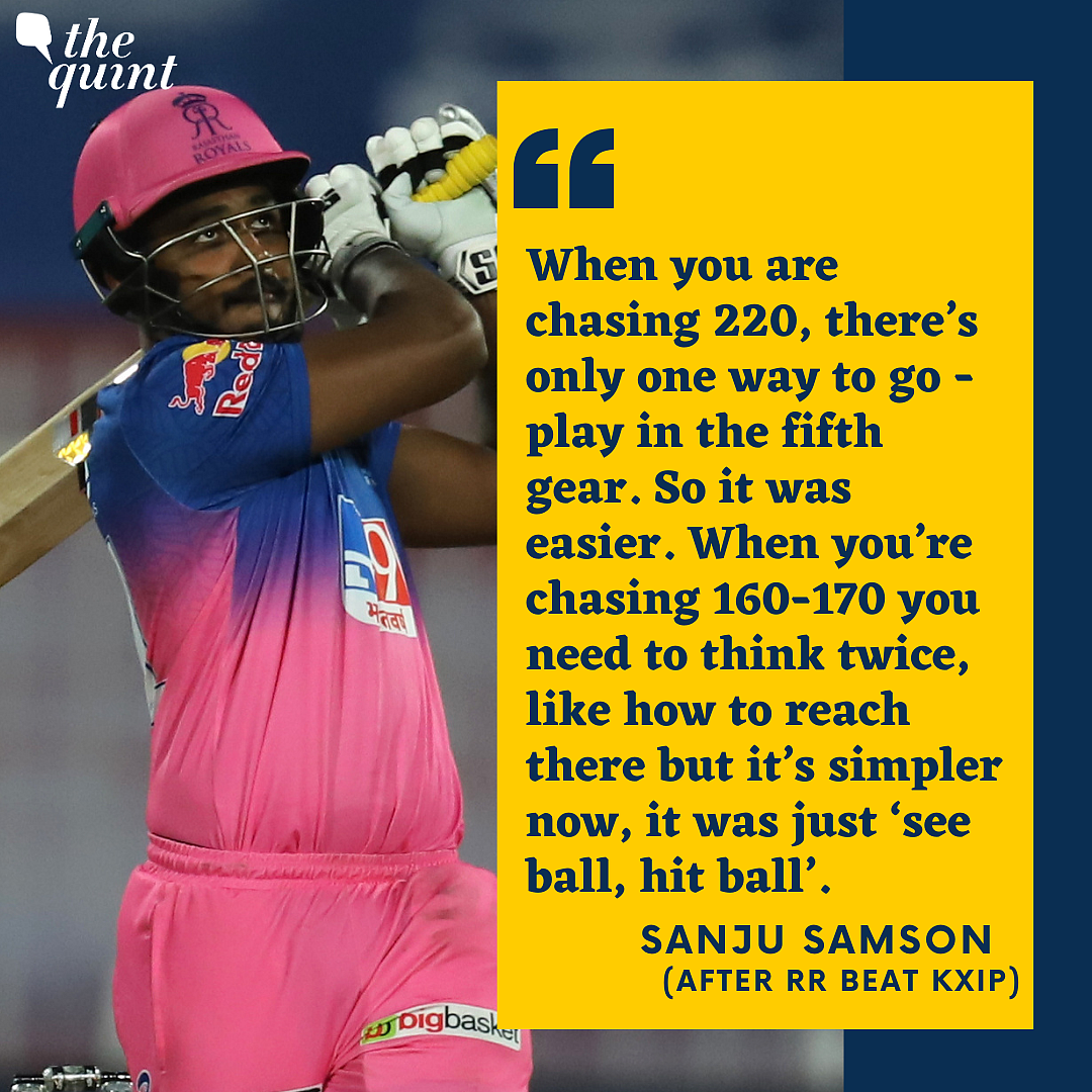 Sanju Samson On Batting With Tewatia & Why Coach Sent Him at 4