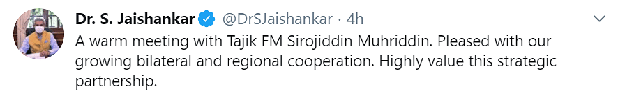 Jaishankar is also slated to meet Chinese State Councilor and Foreign Minister Wang Yi in Moscow.