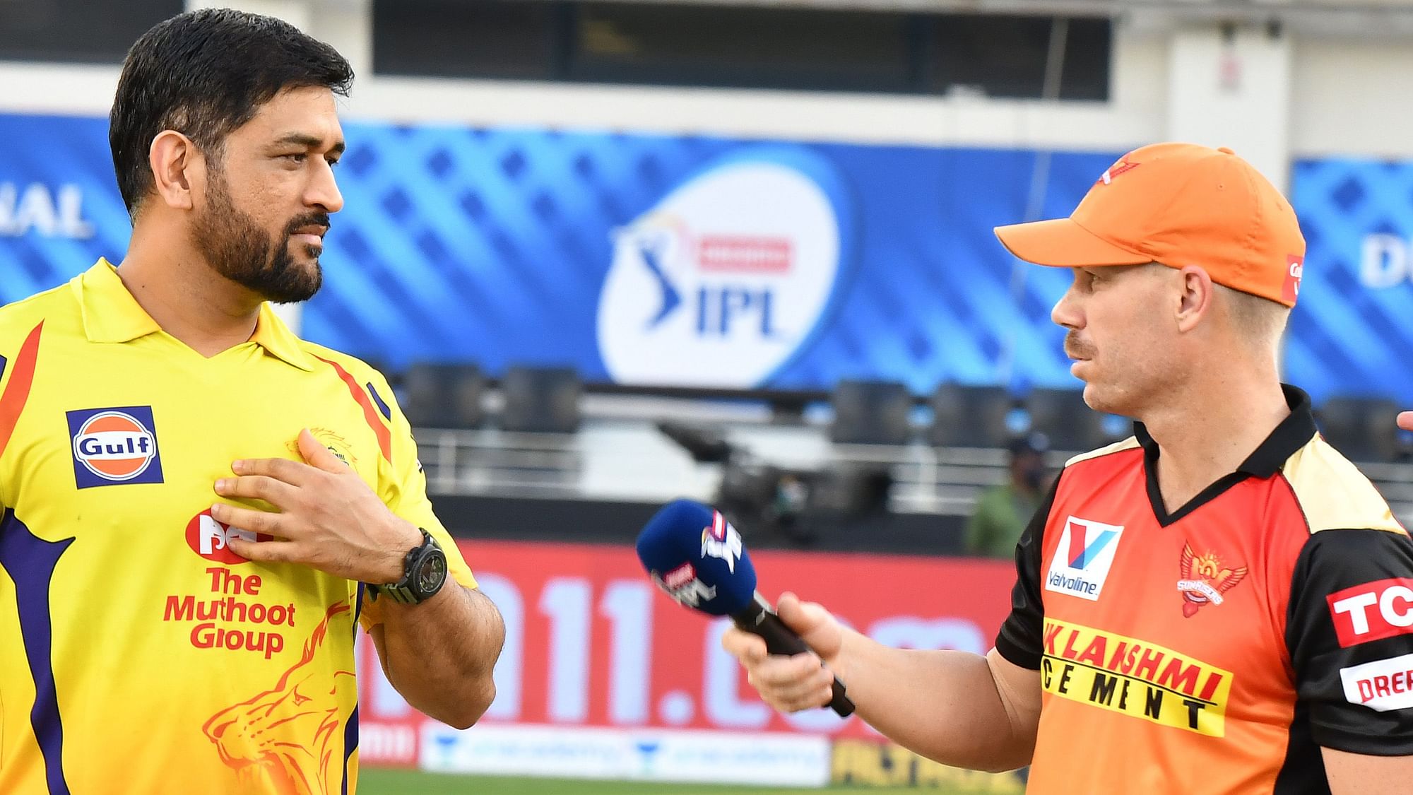 Chennai Super Kings (CSK) are playing Sunrisers Hyderabad (SRH) in a return fixture of the 2020 Indian Premier League (IPL).