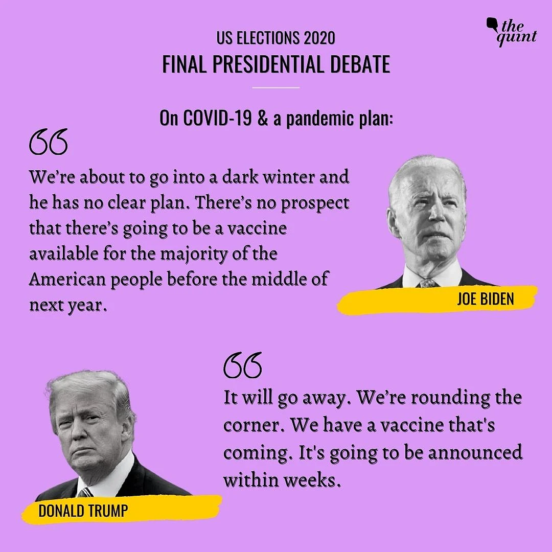 India’s Air is Filthy: Trump Spars With Biden in Final Prez Debate