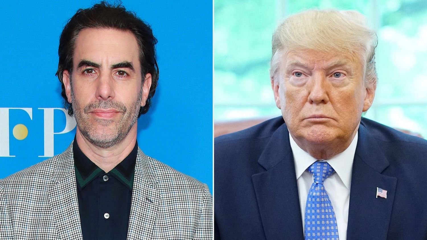 Sacha Baron Cohen has hit back at US President Donald Trump.