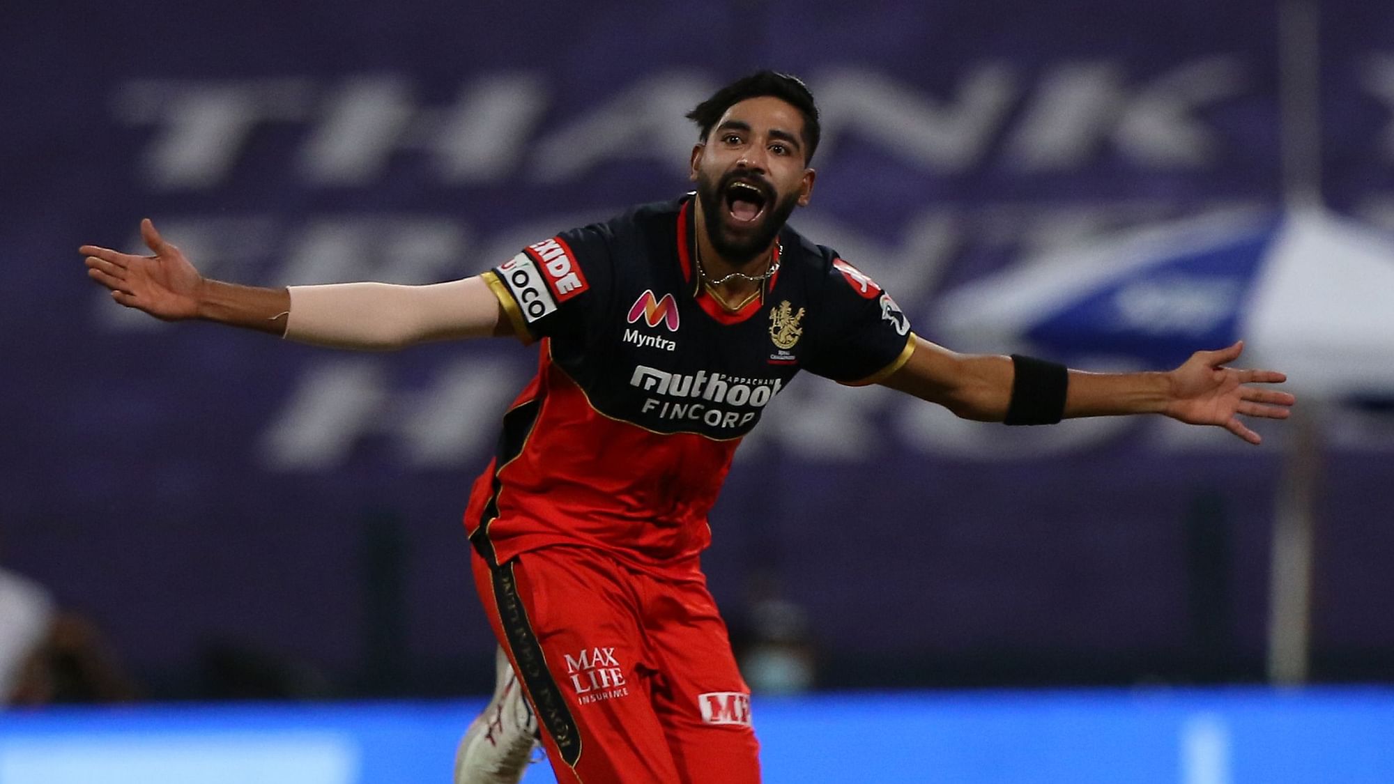 RCB’s medium-pacer Mohammed Siraj became the first player in IPL history to bowl two maidens in IPL history.