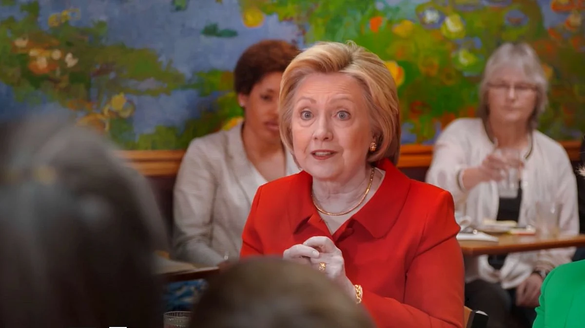 Hillary Clinton campaigning during the 2016 Presidential elections.