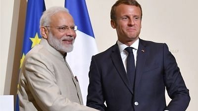 Prime Minister Narendra Modi and French President Emmanuel Macron.