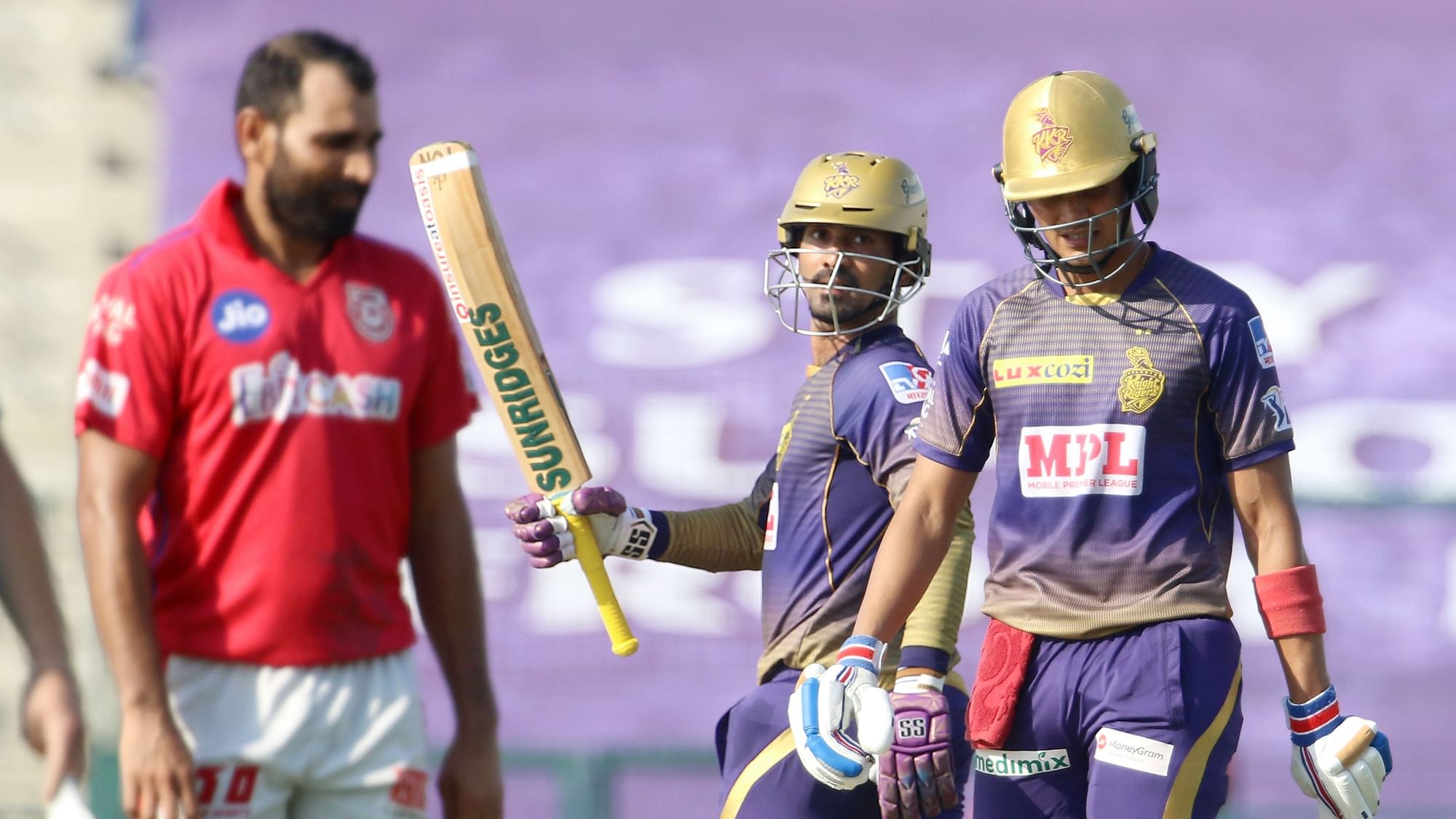 Captain Dinesh Karthik was finally among the runs, and with opener Shubman Gill, helped Kolkata Knight Riders (KKR) post 164/6 against Kings XI Punjab (KXIP).