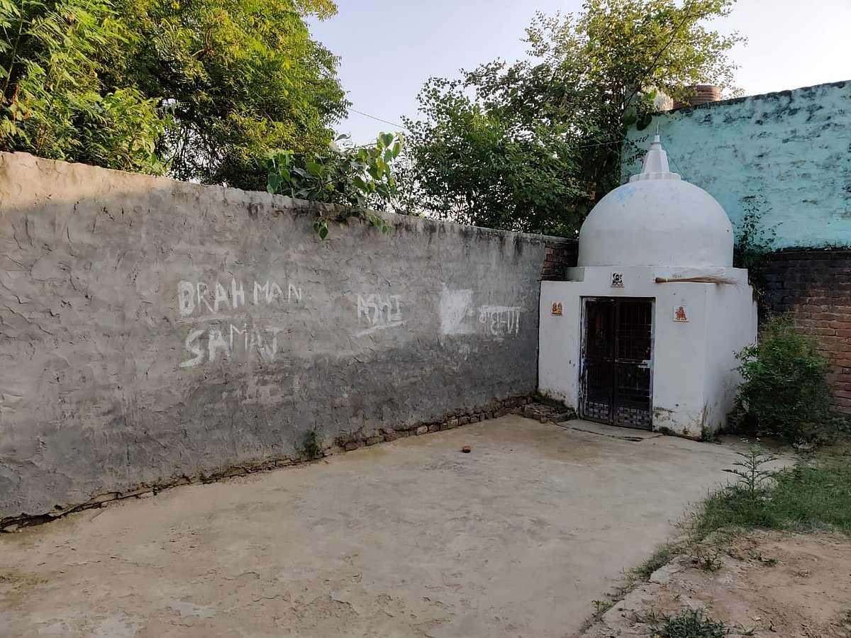 A separate temple reserved for Brahmins in Hathras victim’s village.