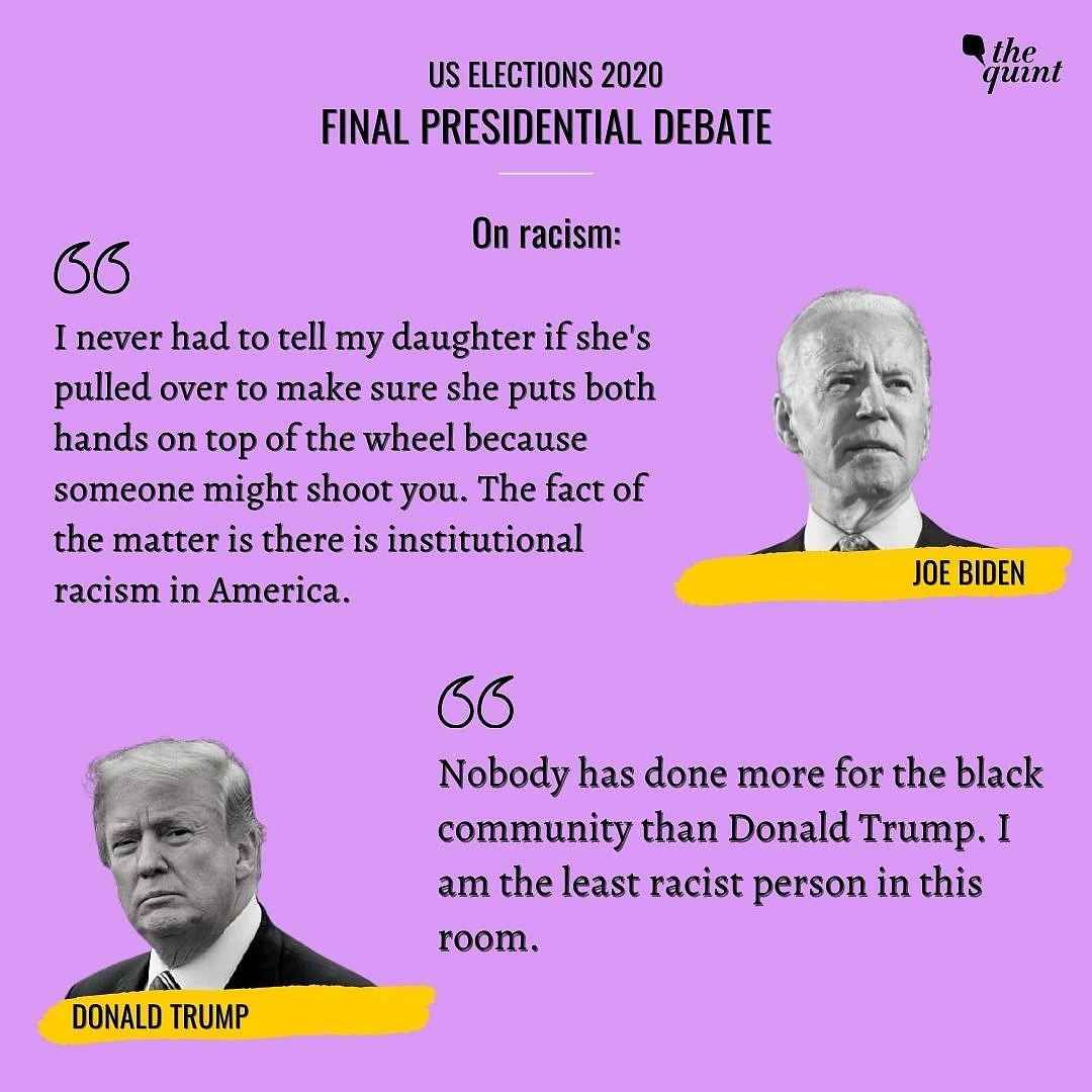 India’s Air is Filthy: Trump Spars With Biden in Final Prez Debate
