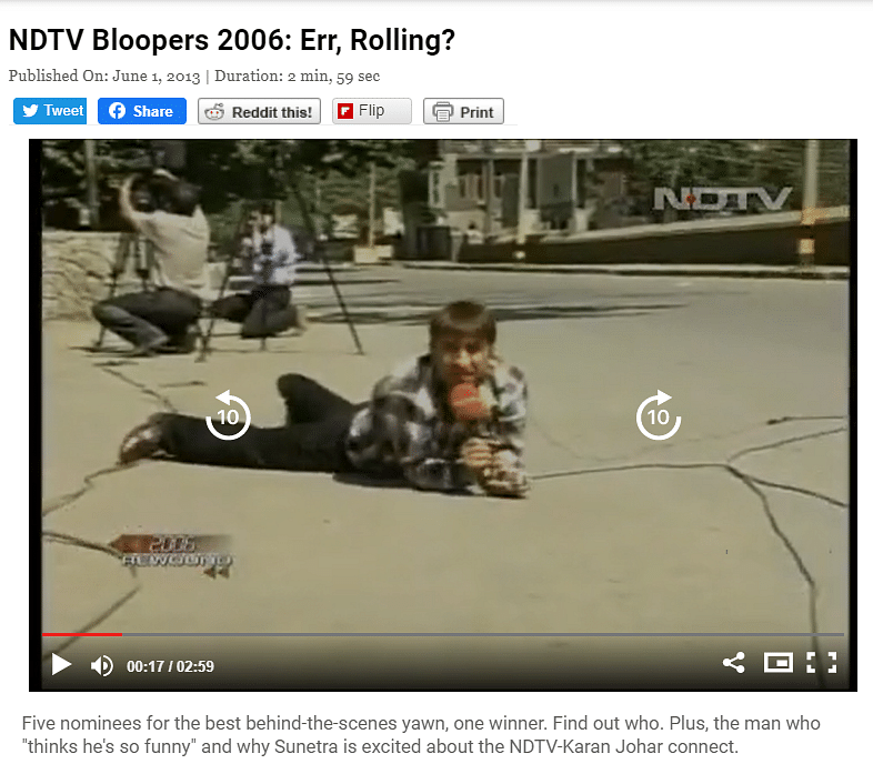 No, That’s Not NDTV Journalist Ravish Kumar Rolling on the Ground