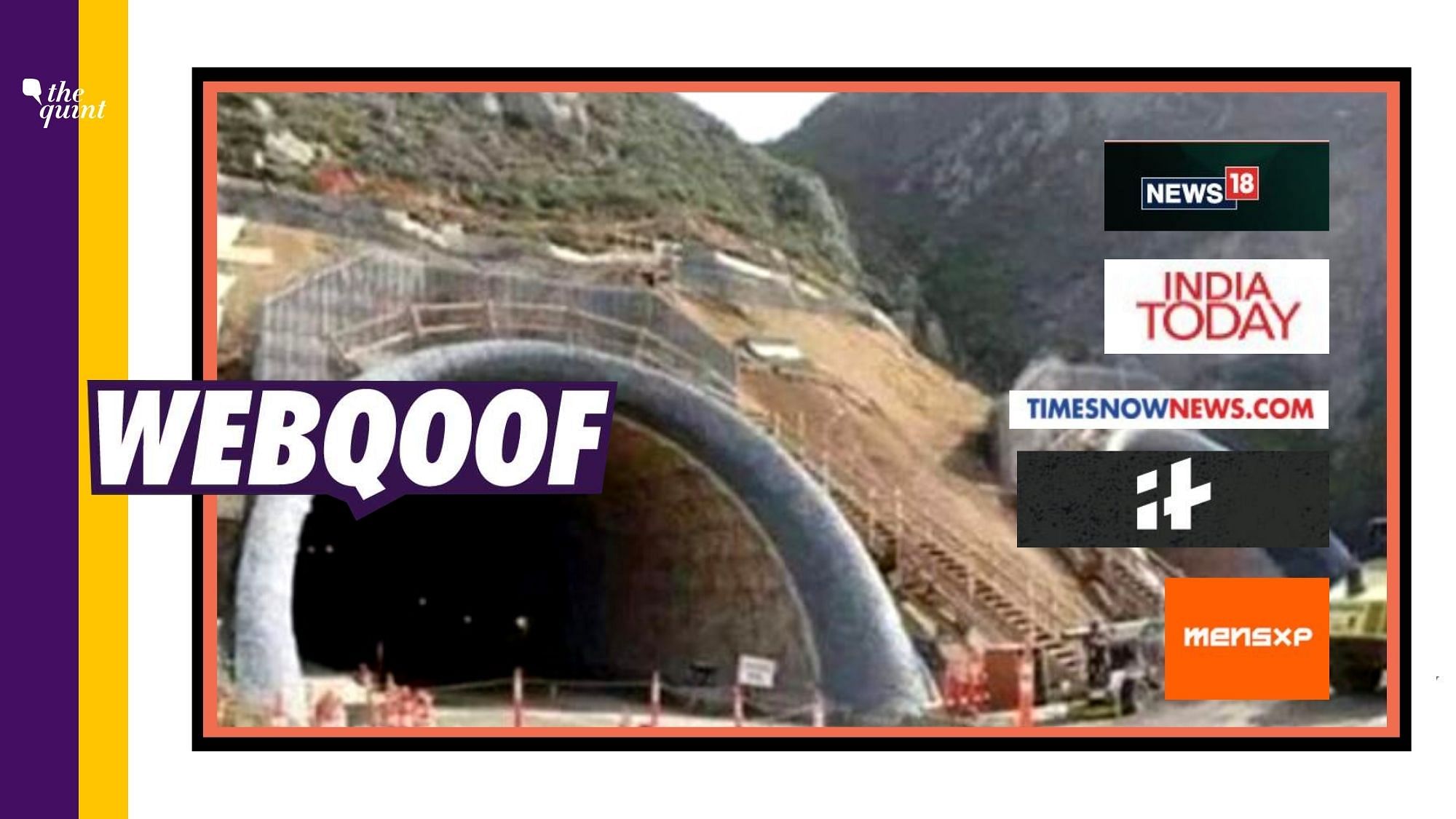 Several media organisations and social media users started sharing an image of the Devils Slide Tunnel in California as that of the Atal Tunnel.