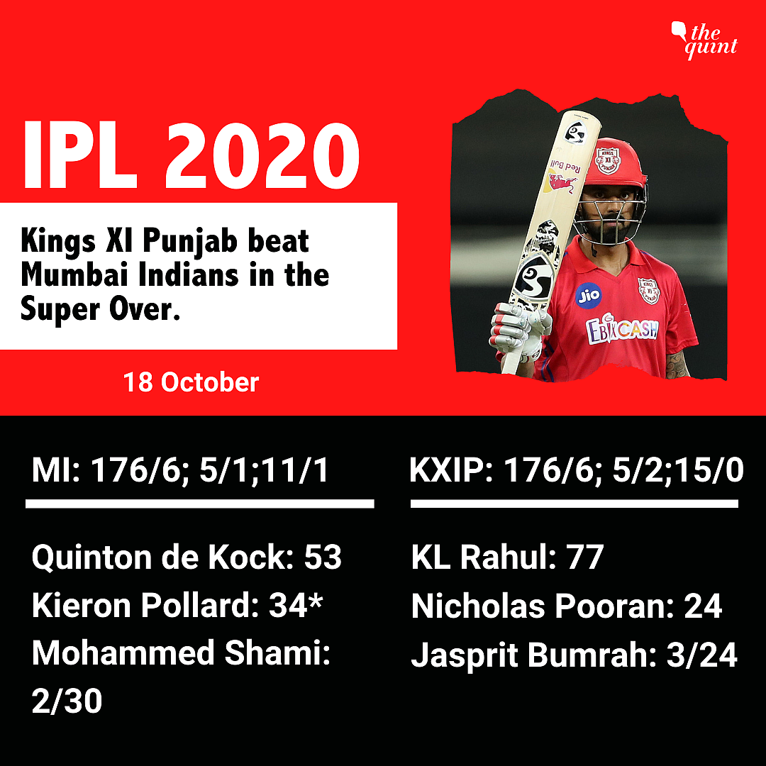 2 Super Overs! KXIP Snatch Victory From MI With Hard-Fought Win